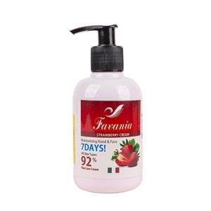 کرم آبرسان فاوانیا مدل strawberry حجم 180 میلی لیتر