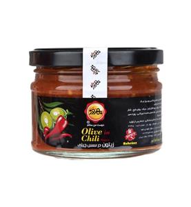 زیتون در سس چیلی بهروز مقدار 220 گرم