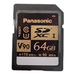 کارت حافظه SD پاناسونیک مدل Rp-SDZA64G کلاس 10 استاندارد v90 سرعت 170Mps ظرفیت 64 گیگابایت