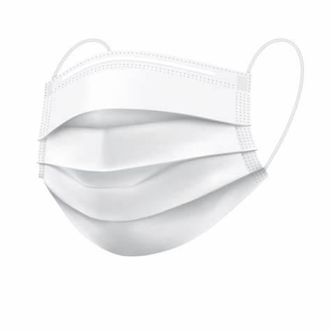 ماسک تنفسی مدل سه لایه سفید 608040001 بسته 50 عددی