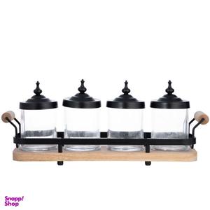ست جای ادویه 4 پارچه بی وی کی کد 402602