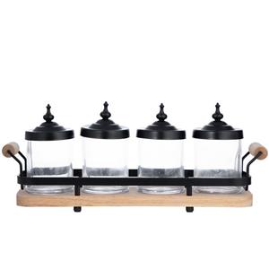 ست جای ادویه 4 پارچه بی وی کی کد 402602