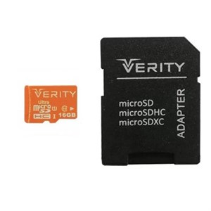 کارت حافظه microSDHC وریتی مدل Ultra کلاس 10 استاندارد UHS-I U1 سرعت 95MBps ظرفیت 16 گیگابایت به همراه آداپتور SD