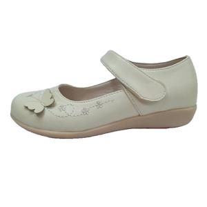 کفش دخترانه مکس مدل تک پروانه رنگ کرم