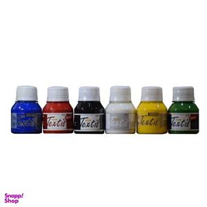 رنگ پارچه سوداکو مدل TexTie حجم ۵۵ میلی لیتر بسته 6 عددی