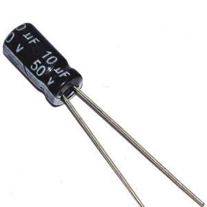 خازن الکترولیت 10 میکروفاراد کد 50V بسته 4 عددی