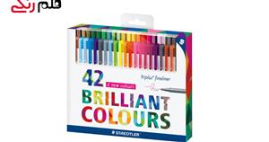 روان نویس 42 رنگ استدلر مدل Triplus Fineliner Brilliant Colours