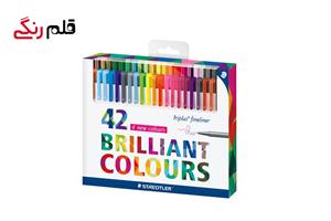 روان نویس 42 رنگ استدلر مدل Triplus Fineliner Brilliant Colours