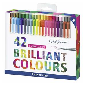 روان نویس 42 رنگ استدلر مدل Triplus Fineliner Brilliant Colours