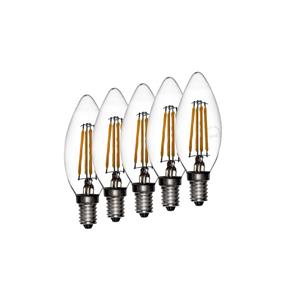 لامپ ال ای دی فیلامنتی 4 وات دیلایت مدل 00186x5 پایه E14 بسته عددی Delight 4W Filament LED Lamp PCS 