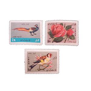 تمبر یادگاری مدل نوروز 1348 کد IR1437  مجموعه سه عددی