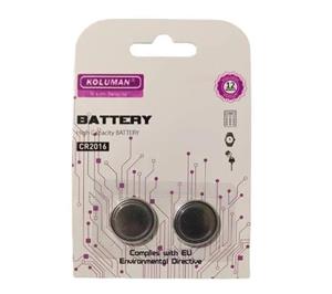 باتری سکه ای کلومن مدل CR2016 بسته دو عددی