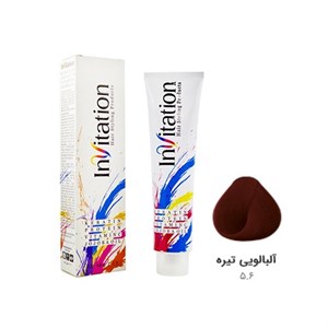 رنگ مو اینویتیشن شماره 5.6 حجم 120 میلی لیتر رنگ آلبالویی تیره