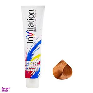 رنگ مو اینویتیشن شماره 7.54 حجم 120 میلی لیتر رنگ عسلی متوسط