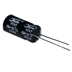 خازن الکترولیت 470 میکرو فاراد جی دبلیو کو مدل 35V بسته 48 عددی