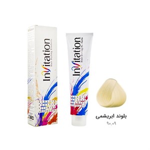 رنگ مو اینویتیشن شماره 90.09 حجم 120 میلی لیتر رنگ بلوند ابریشمی