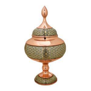 شکلات خوری خاتم کاری مسی کد 25 -