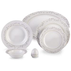 سرویس غذاخوری 28 پارچه چینی زرین ایران سری ایتالیا اف مدل Bridal درجه عالی