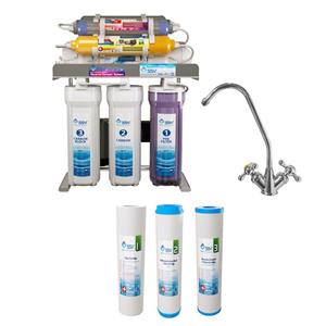 دستگاه تصفیه کننده آب اس اس وی مدل 2W X1000 به همراه شیر تصفیه آب و فیلتر تصفیه آب کد 01 بسته 3 عددی