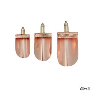 سرتاس مسی طرح نگین دار کد ZH207 مجموعه 3 عددی