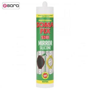 چسب سیلیکونی سوما فیکس مدل S381 حجم 310 میلی لیتر Soma Fix S381 Silicon Sealing Adhesive 310 ml