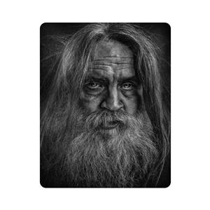 ماوس پد اطلس آبی طرح پرتره پیر مرد  مدل T1047