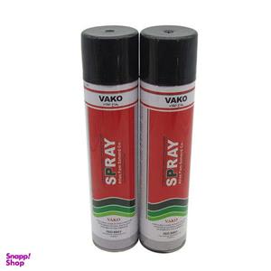 اسپری رنگ مشکی واکو مدل 300ML حجم 1.200 لیتر بسته 2 عددی