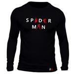 تی شرت آستین بلند مردانه مدل Spider-Man  کد b131  رنگ مشکی
