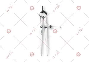 پرگار خط کشی  20 سانت سفید  گروزDD/8