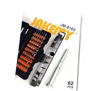 مجموعه 61 عددی سری پیچ گوشتی جاک می مدل JM-8163