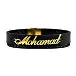 دستبند طلا 18 عیار زنانه آمانژ مدل DN103 محمد