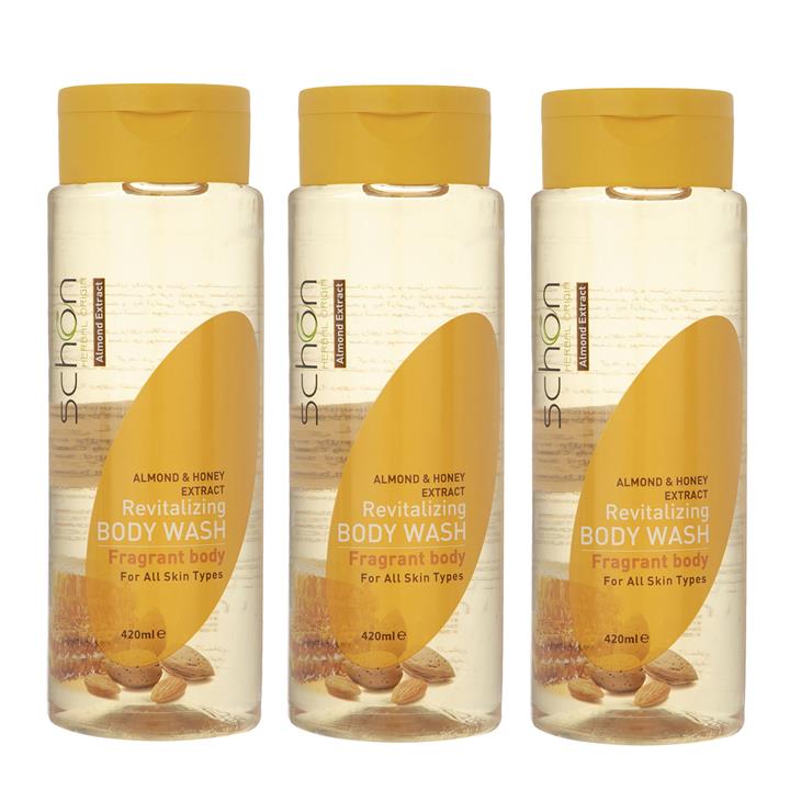 شامپو بدن شون با عصاره عسل و بادام حجم 420 میل
