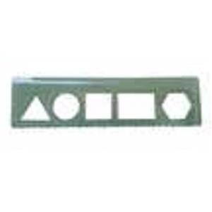 خط کش 15 سانتی متری مدل شابلون دار