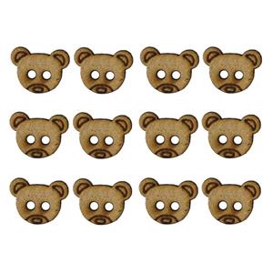 دکمه مستر راد مدل خرسی مجموعه 12 عددی