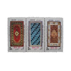 تمبر یادگاری مدل فرش کد  IR1476 مجموعه سه عددی