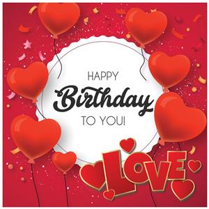 بنر تم تولد طرح HAPPY BIRTHDAY کد 1088