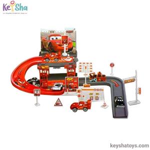 کیت ماشین بازی طرح پارکینگ مک کویین کد CY180