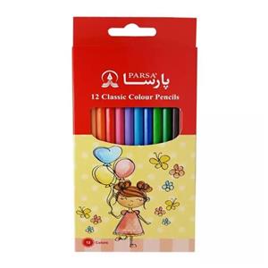 مداد رنگی 12 رنگ پارسا کد 23