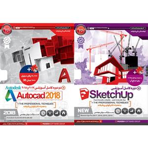 نرم افزار آموزش SketchUP نشر پدیده به همراه نرم افزار آموزش AUTOCAD نشر پدیده
