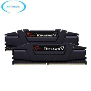 رم دسکتاپ DDR4 دو کاناله 3000 مگاهرتز CL15 جی اسکیل مدل Ripjaws V ظرفیت 16 گیگابایت G.SKILL RIPJAWS V DDR4 3000MHz CL15 Dual Channel Desktop RAM 16GB