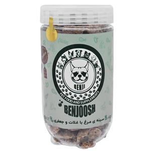 غذای خشک سگ بنجی مدل بنجوش مرغ با غلات و جعفری کد BJ-7 وزن 200 گرم