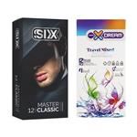 کاندوم سیکس مدل Master Classic بسته 12 عددی به همراه کاندوم ایکس دریم مدل Travel Mixed بسته 12 عددی