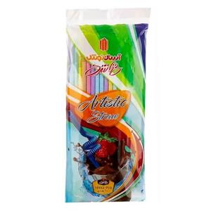 نی نوشیدنی یکبار مصرف آسان نوش مدل فانتزی بسته 100 عددی