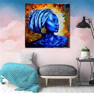تابلو بوم طرح زن آفریقایی کد ART-2826