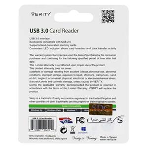 رم ریدر کارت خوان چند کاره USB 3.0 وریتی Verity C101 کارت خوان VERITY USB3.0 مدل C101