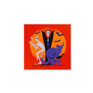 استیکر تزئینی موبایل و تبلت ماسا دیزاین مدل  stkv03713 طرح halloween