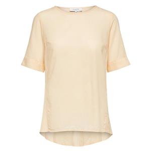 بلوز نخی یقه گرد زنانه - سلکتد Women Cotton Round Neck Blouse - Selected