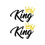 برچسب بدنه خودرو گراسیپا طرح King مدل 05 بسته 2 عددی