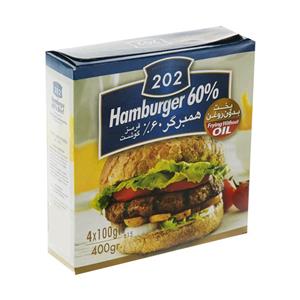 همبرگر 60 درصد گوشت قرمز 202 400 گرم Beef Percent Hamburger gr 