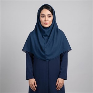 مقنعه مدل 90 کد 04 رنگ آبی کاربنی تک سایز